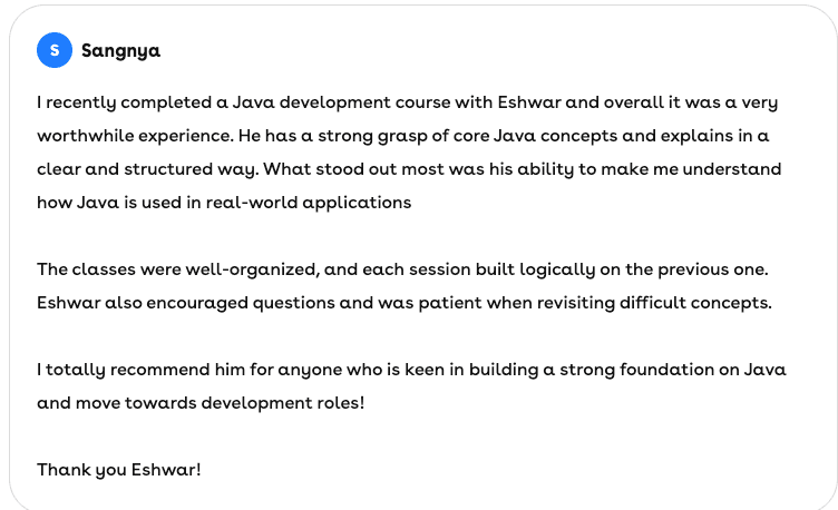Student review 2