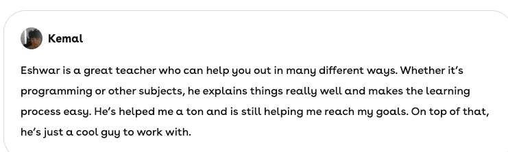 Student review 5